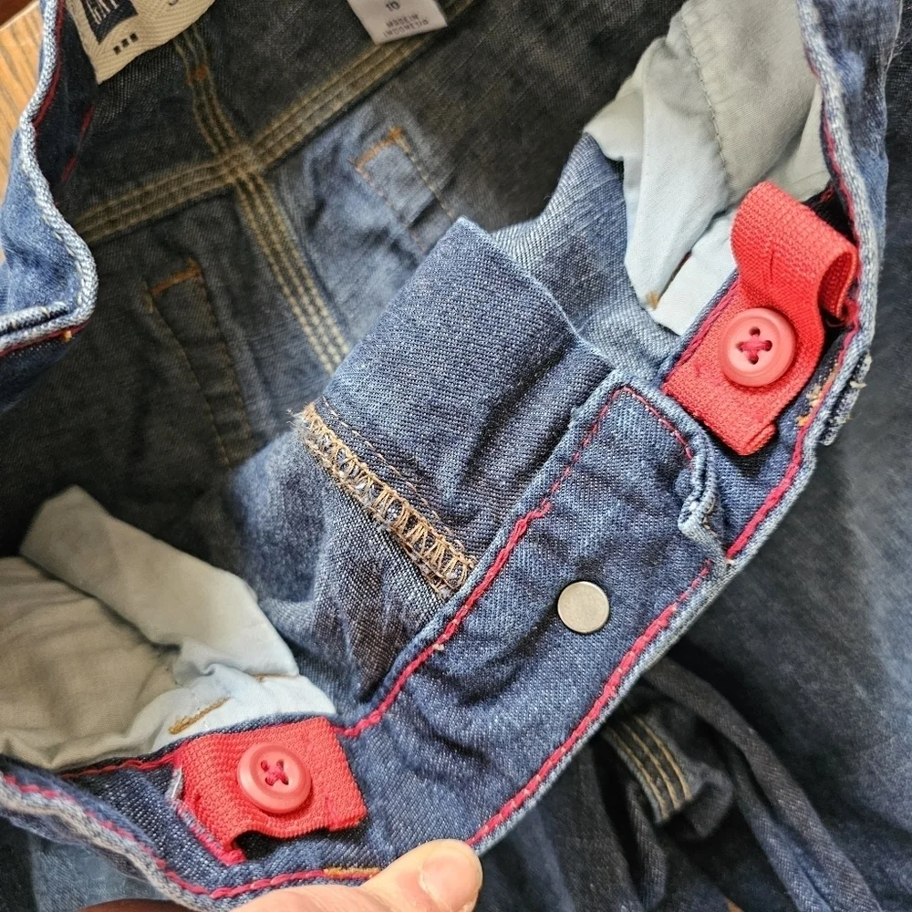Gap Super Loose Dark Wash Straight Cut Jeans Size Boy's 10